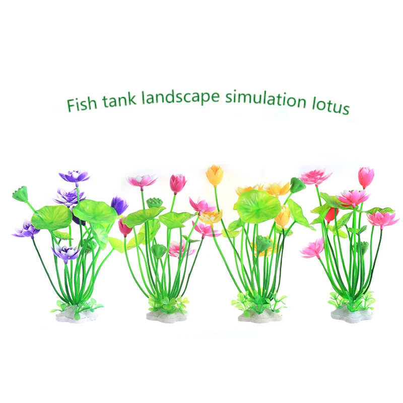 Aquarium Artificial Lotus Plan - Aquarium Moss review and price