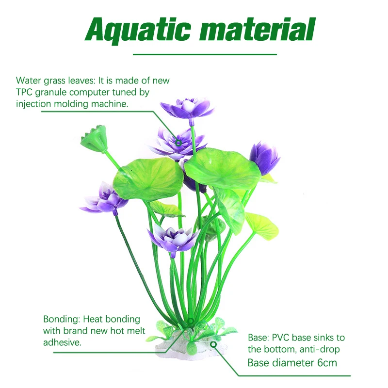 Aquarium Artificial Lotus Plan - Aquarium Moss review and price